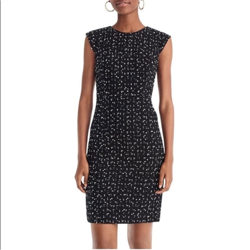J. Crew 365 Tweed Cap Sleeve Sheath Dress SZ 4 EUC